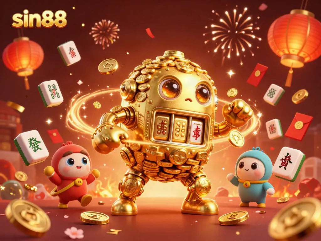 Experience thrilling gaming with the sin88 golden golem and dynamic 3D casino elements.