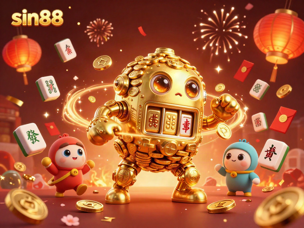 Experience thrilling gaming with the sin88 golden golem and dynamic 3D casino elements.