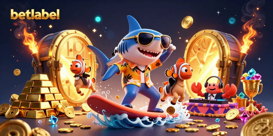 Experience thrilling betting action with betlabel’s vibrant 3D casino scene full of gold and excitement.