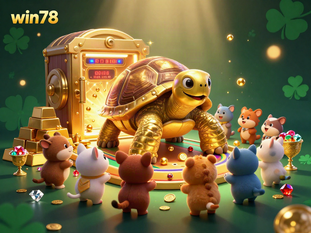 Experience thrilling wins with win78 at this vibrant casino scene filled with excitement and treasures.