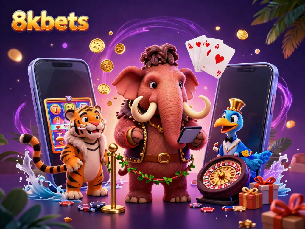 Experience top-tier gambling with 8xbets as VIPs enter a colorful casino world of excitement.