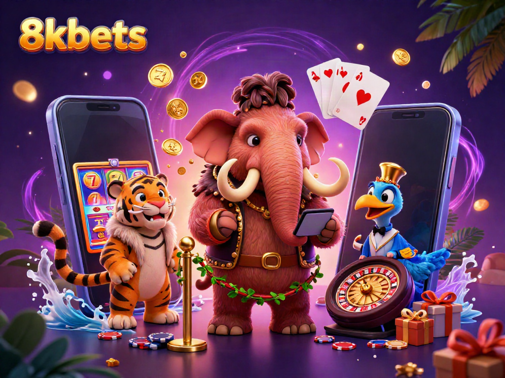 Experience top-tier gambling with 8xbets as VIPs enter a colorful casino world of excitement.