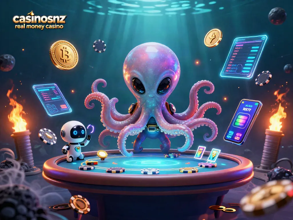 Experience the thrill of casinosnz real money casino with vibrant characters and dynamic gaming elements.