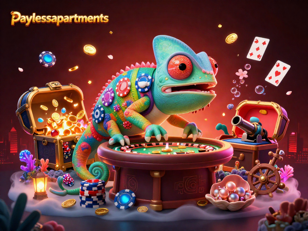 Engage in gaming excitement with paylessapartments in a vibrant 3D casino world.