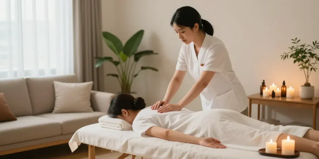 Experience relaxing 서울출장안마 at a cozy home spa with a massage therapist and soothing ambiance.